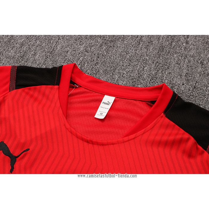 Chandal del AC Milan 2021 2022 Manga Corta Rojo